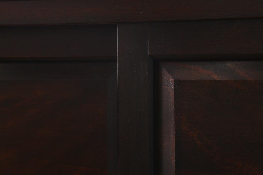 当店リメイク家具 松本民芸家具 衣装盆・棚 2WAY脚付キャビネット(和タンス、戸棚、収納棚、着物箪笥)(R-039443)