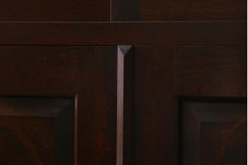 当店リメイク家具 松本民芸家具 衣装盆・棚 2WAY脚付キャビネット(和タンス、戸棚、収納棚、着物箪笥)(R-039443)