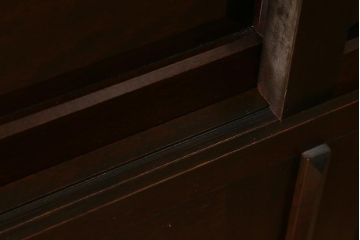 当店リメイク家具　松本民芸家具　衣装盆・棚　2WAY脚付キャビネット(和タンス、戸棚、収納棚、着物箪笥)(R-039443)