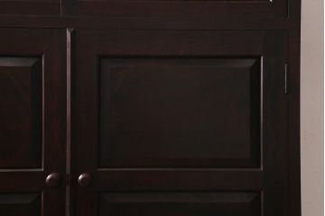 当店リメイク家具　松本民芸家具　衣装盆・棚　2WAY脚付キャビネット(和タンス、戸棚、収納棚、着物箪笥)(R-039443)