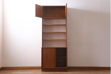 ヴィンテージ家具　G-PLAN(ジープラン)　FORM FIVE　チーク材　ウォールユニット(ルームディバイダー、収納棚、ブックシェルフ、ビンテージ)(R-039445)