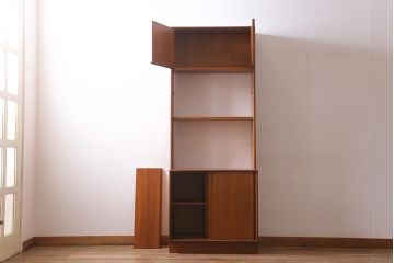 ヴィンテージ家具　G-PLAN(ジープラン)　FORM FIVE　チーク材　ウォールユニット(ルームディバイダー、収納棚、ブックシェルフ、ビンテージ)(R-039445)