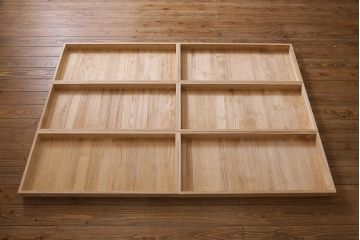 中古　岩谷堂箪笥　北国2号　重厚な雰囲気の収納棚付き衣装箪笥(整理タンス、和タンス、引き出し)(定価約96万円)(R-039446)
