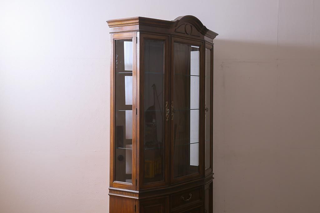 中古　DREXEL HERITAGE(ドレクセルヘリテイジ)　TRYON MANOR(トライオンメナー)　China(チャイナ) 食器棚(キャビネット、飾り棚、収納棚)(定価約98万円)(R-039447)