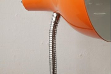レトロ照明　ビビットなオレンジが可愛らしいデスクスタンド(スタンドライト、卓上照明)(R-039449)