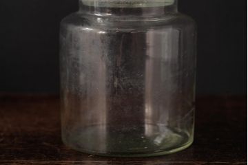 アンティーク雑貨　レトロ雑貨　アンティークボトル　小さな蓋付きガラス瓶5個セット(ガラスビン)(R-039454)