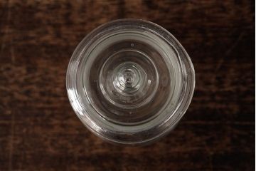 アンティーク雑貨　レトロ雑貨　アンティークボトル　小さな蓋付きガラス瓶5個セット(ガラスビン)(R-039454)