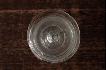 アンティーク雑貨　レトロ雑貨　アンティークボトル　小さな蓋付きガラス瓶5個セット(ガラスビン)(R-039455)