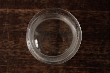 アンティーク雑貨　レトロ雑貨　アンティークボトル　小さな蓋付きガラス瓶5個セット(ガラスビン)(R-039455)