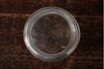 アンティーク雑貨　レトロ雑貨　アンティークボトル　小さな蓋付きガラス瓶5個セット(ガラスビン)(R-039458)