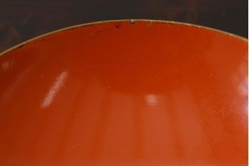 アンティーク雑貨　和製アンティーク　漆器　迫力ある海老の図柄が描かれた木製椀5客セット(和食器)(R-039465)