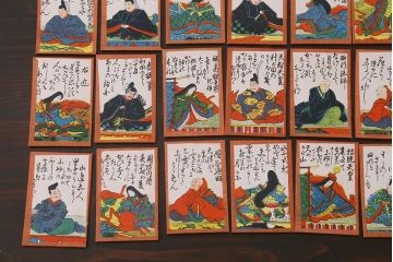 アンティーク雑貨　大正昭和初期　小倉百人一首(R-039476)