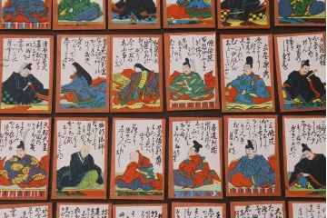 アンティーク雑貨　大正昭和初期　小倉百人一首(R-039476)