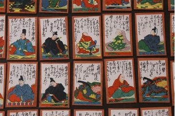 アンティーク雑貨　大正昭和初期　小倉百人一首(R-039476)