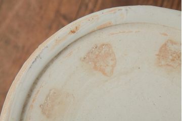 アンティーク雑貨　大正昭和初期　鳳凰の図が迫力のある瀬戸火鉢(鉢カバー)(R-039481)