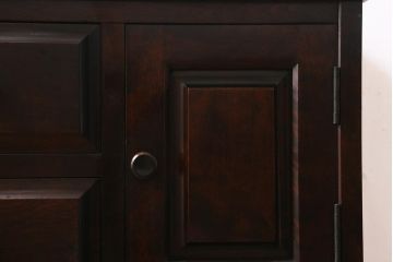 中古　リメイク家具　北海道民芸家具　上質な作りが魅力のサイドキャビネット(リビングボード、引き出し、チェスト、テレビ台)(R-039494)