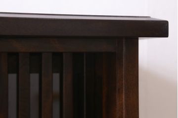 中古　九州民芸家具　シックでモダンなデザインのサイドボード(収納棚、食器棚、茶棚)(R-039497)