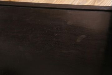 アンティーク家具　和製アンティーク　在銘　静竹斎　唐木　花鳥図柄　螺鈿と蒔絵の装飾が上品な茶棚(飾り棚、収納棚)(R-039508)