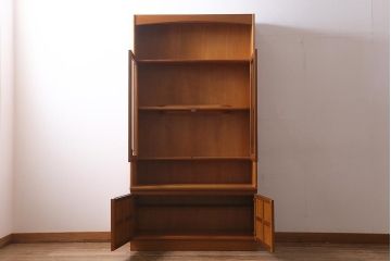 ヴィンテージ家具　北欧ビンテージ　nathan社(ネイサン)　チーク材　ウォールユニット(キャビネット、食器棚)(R-039510)