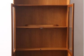 ヴィンテージ家具　北欧ビンテージ　nathan社(ネイサン)　チーク材　ウォールユニット(キャビネット、食器棚)(R-039510)