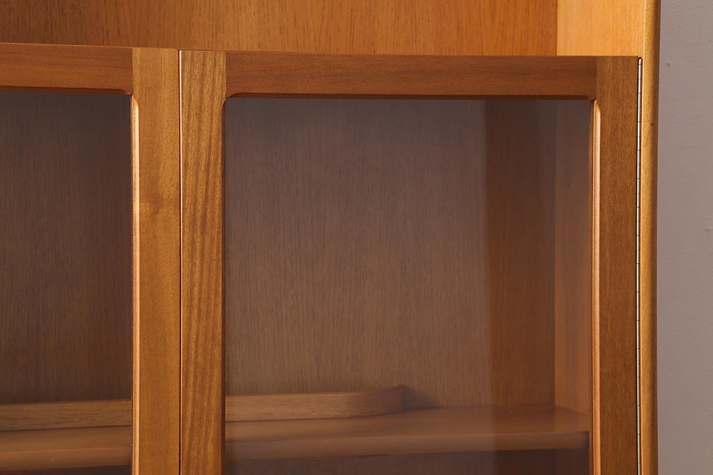 ヴィンテージ家具　北欧ビンテージ　nathan社(ネイサン)　チーク材　ウォールユニット(キャビネット、食器棚)(R-039510)
