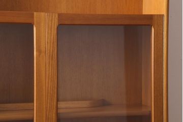 ヴィンテージ家具　北欧ビンテージ　nathan社(ネイサン)　チーク材　ウォールユニット(キャビネット、食器棚)(R-039510)