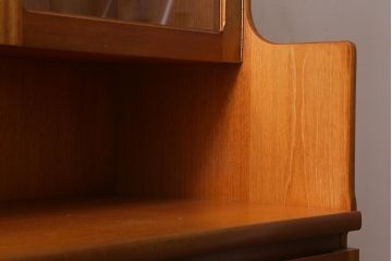 ヴィンテージ家具　北欧ビンテージ　nathan社(ネイサン)　チーク材　ウォールユニット(キャビネット、食器棚)(R-039510)