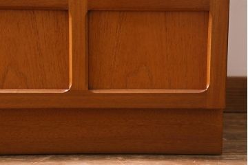 ヴィンテージ家具　北欧ビンテージ　nathan社(ネイサン)　チーク材　ウォールユニット(キャビネット、食器棚)(R-039510)