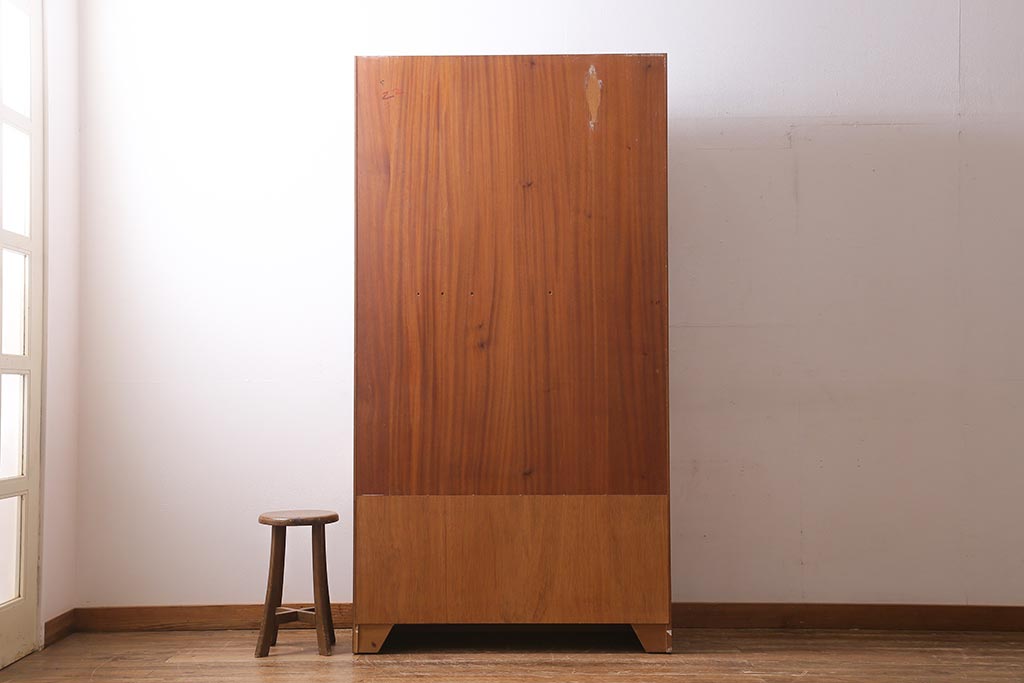 ヴィンテージ家具　北欧ビンテージ　nathan社(ネイサン)　チーク材　ウォールユニット(キャビネット、食器棚)(R-039510)