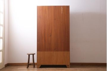 ヴィンテージ家具　北欧ビンテージ　nathan社(ネイサン)　チーク材　ウォールユニット(キャビネット、食器棚)(R-039510)