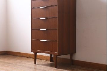 ヴィンテージ家具　イギリス　Austinsuite(オースティンスイート)　温かみのあるチーク材が魅力のチェスト(引き出し、ビンテージ)(R-039512)
