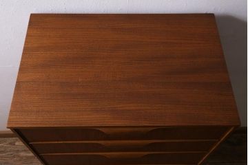 ヴィンテージ家具　イギリス　Austinsuite(オースティンスイート)　温かみのあるチーク材が魅力のチェスト(引き出し、ビンテージ)(R-039512)