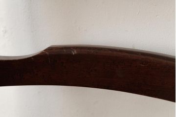 中古　北海道民芸家具　HM620　滑らかな木肌が上品なラダーバックチェア(椅子、ダイニングチェア)(R-039516)