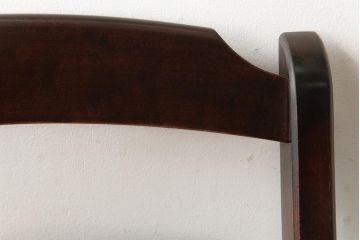 中古　北海道民芸家具　HM620　滑らかな木肌が上品なラダーバックチェア(椅子、ダイニングチェア)(R-039516)