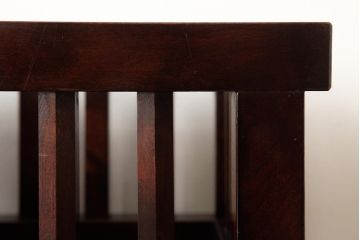 中古　松本民芸家具　和傘立　直線的なデザインが端正な印象の傘立て(カサ立て、スタンド)(R-039521)