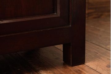 中古　松本民芸家具　和傘立　直線的なデザインが端正な印象の傘立て(カサ立て、スタンド)(R-039521)