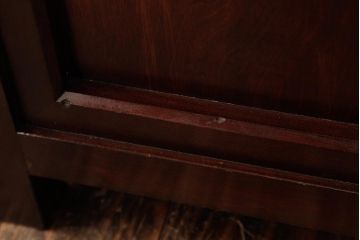 中古　松本民芸家具　和傘立　直線的なデザインが端正な印象の傘立て(カサ立て、スタンド)(R-039521)