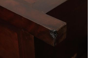 中古　松本民芸家具　和傘立　直線的なデザインが端正な印象の傘立て(カサ立て、スタンド)(R-039521)