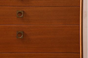 ヴィンテージ家具　G-PLAN(ジープラン)　FORM FIVE　チーク材製　スタイリッシュな佇まいのウォールユニット(キャビネット、収納棚、戸棚、飾り棚、ビンテージ)(R-039524)