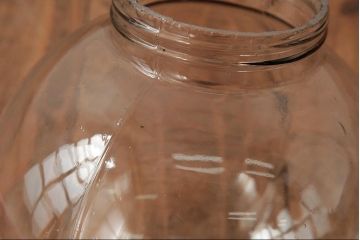 アンティーク照明　和製アンティークアンティーク　大正期　気泡入りのガラスが魅力的なペンダントライト(天井照明、吊り下げ照明)(R-039527)