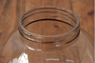 アンティーク照明　和製アンティークアンティーク　大正期　気泡入りのガラスが魅力的なペンダントライト(天井照明、吊り下げ照明)(R-039527)