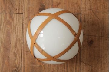 アンティーク家具　和製アンティーク　昭和初期　レア!竹巻が目を引く天井照明(ペンダントライト、吊り下げ照明)(R-039529)