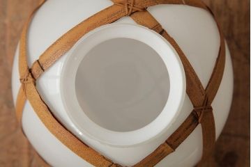 アンティーク家具　和製アンティーク　昭和初期　レア!竹巻が目を引く天井照明(ペンダントライト、吊り下げ照明)(R-039529)