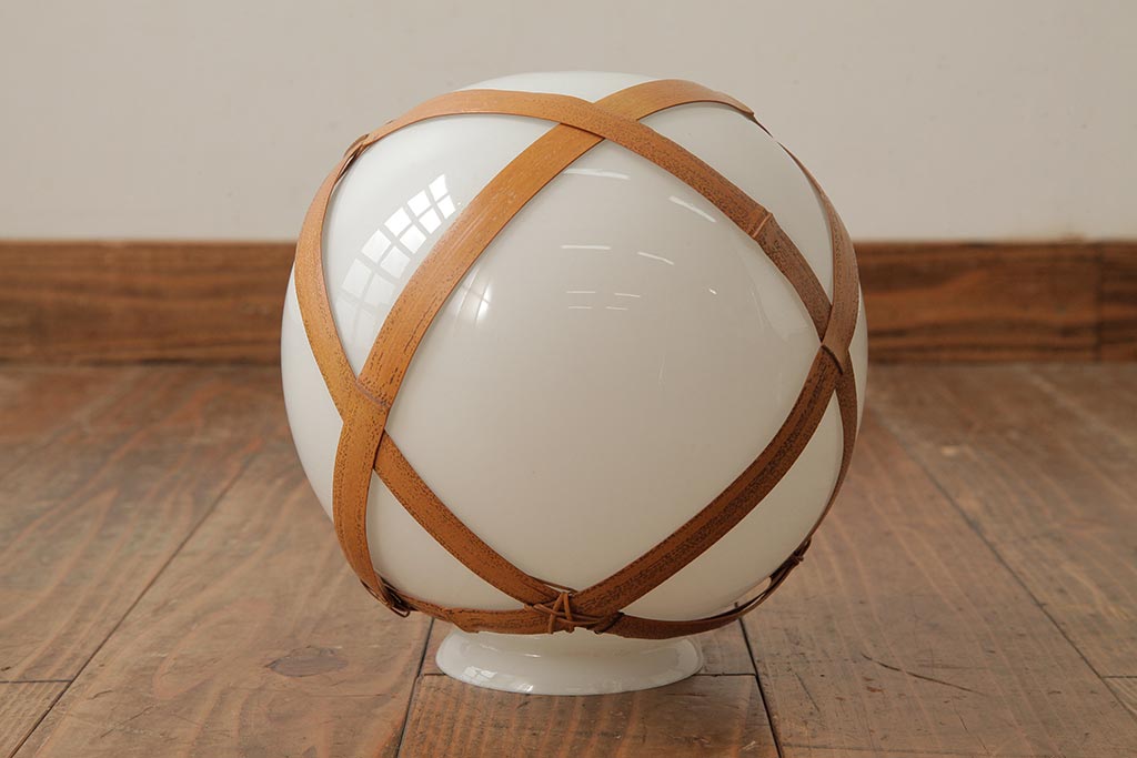 アンティーク家具　和製アンティーク　昭和初期　レア!竹巻が目を引く天井照明(ペンダントライト、吊り下げ照明)(R-039529)