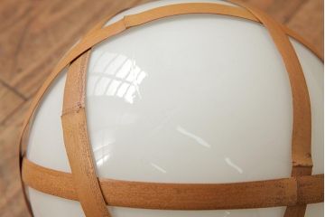 アンティーク家具　和製アンティーク　昭和初期　レア!竹巻が目を引く天井照明(ペンダントライト、吊り下げ照明)(R-039529)