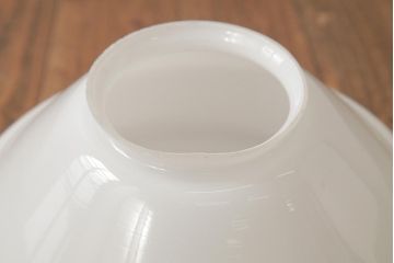 ビンテージ照明　和製ビンテージ　昭和中期　乳白色のお洒落なガラスシェード照明(天井照明、吊り下げ照明、電笠)(R-039530)