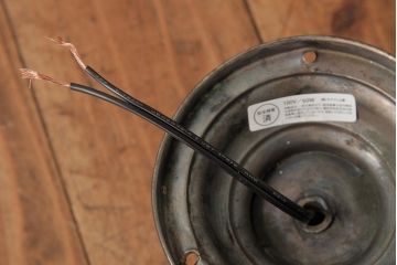 アンティーク照明　和製アンティーク　乳白色ガラス　レトロな雰囲気漂う天井照明(電笠)(R-039531)