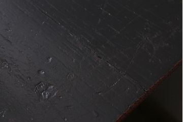 アンティーク家具　銅金具　堆朱　彫漆　凝った浮き彫りが目を引く古美術品の飾り棚(飾棚)(R-039541)