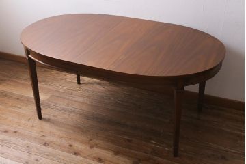 ヴィンテージ家具　DREXEL HERITAGE(ドレクセルヘリテイジ)　Triune(トライユン)　品のある佇まいがすてきなダイニングテーブル(エクステンションテーブル、ビンテージ)(R-039554)