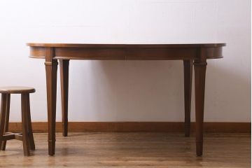ヴィンテージ家具　DREXEL HERITAGE(ドレクセルヘリテイジ)　Triune(トライユン)　品のある佇まいがすてきなダイニングテーブル(エクステンションテーブル、ビンテージ)(R-039554)